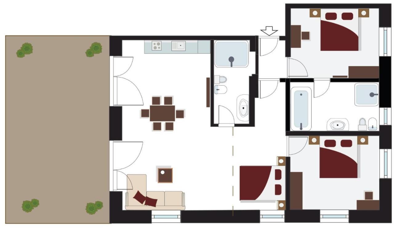 شقة Tyrol Living & Cafe نوفا ليفانتي المظهر الخارجي الصورة